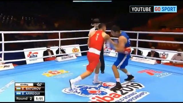 Bobo Usmon Baturov (UZB) - Agustin Arregui (ARG). Boks JCH-2019 смотреть онлайн