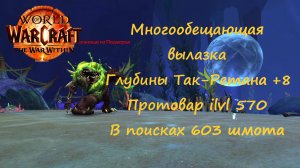 Многообещающая вылазка Глубины Так-Ретана +8 World of Warcraft