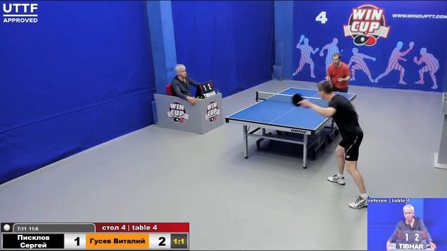 23:45 Писклов Сергей (1:3) Гусев Виталий стол 4 Юг-4 27.05.21 смотреть онлайн