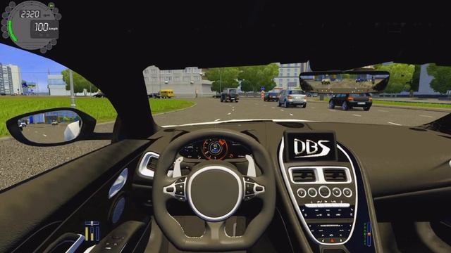 Aston Martin DBS SuperLeggera 2020 | City Car Driving | (Steering Wheel Gameplay) смотреть онлайн