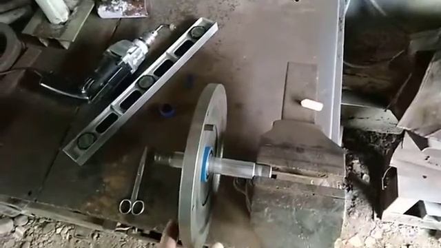 Простейшая балансировка маховика минитрактора