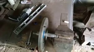 Простейшая балансировка маховика минитрактора