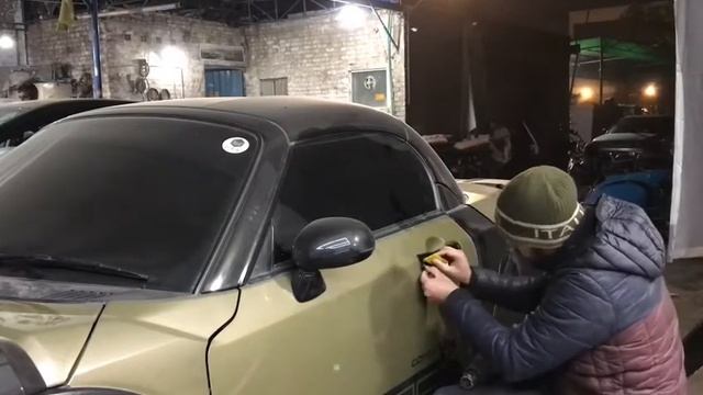 Daihatsu Copen Xplay Wrapping of Door Handle | Extreme Cars Modify смотреть онлайн