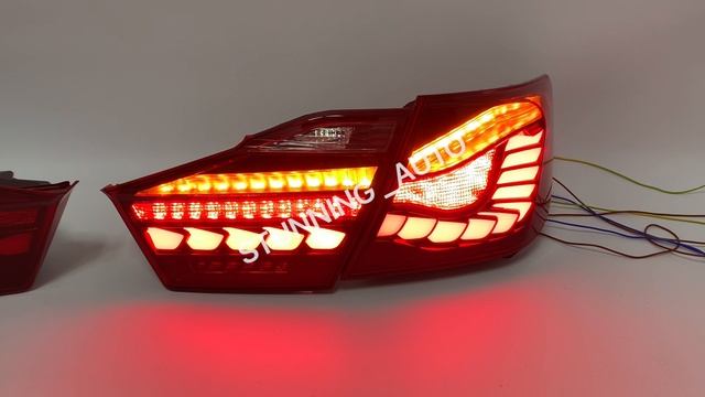 Фонари задние Toyota Camry 50 красные смотреть онлайн