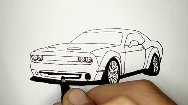 How To Draw Dodge Challenger | Drawing Dodge Challenger step by step смотреть онлайн