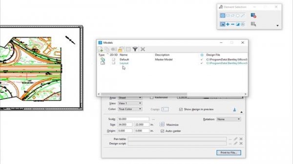 MicroStation CONNECT Edition 2D Basics: 10 - Printing your Design to Paper and PDF