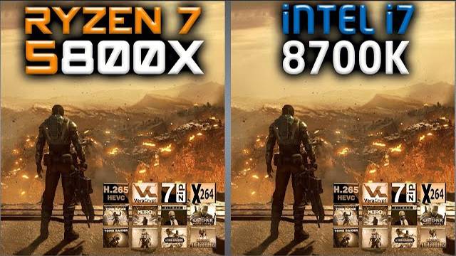 Ryzen 7 5800X Vs Intel I7 8700K Benchmarks – 15 Tests 🔥