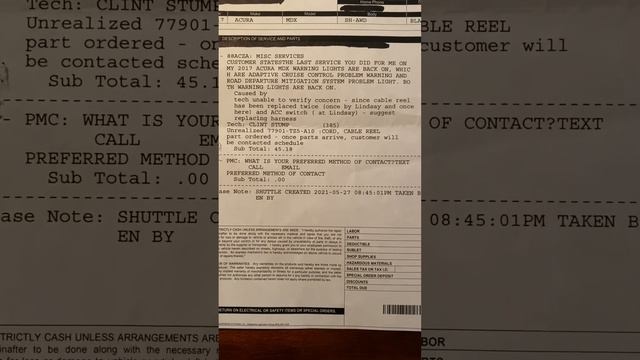 Acura MDX 2017 Warning Light FIX 👍🏾 Adaptive Cruise control problem, Road Departure Mitigation смотреть онлайн