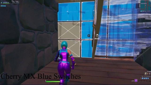 Razer Green Switches Vs Cherry MX Blue Switches // Fortnite Satisfying Gameplay