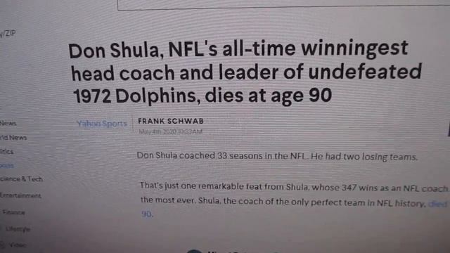 Don Shula Passes Away At Age 90 смотреть онлайн