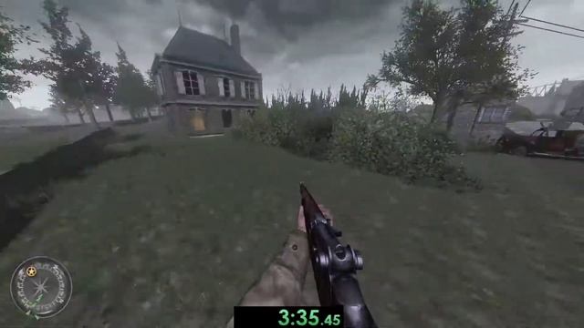 Call of Duty 2: Normandy 1.0 speed run in 7:12 (World Record) смотреть онлайн