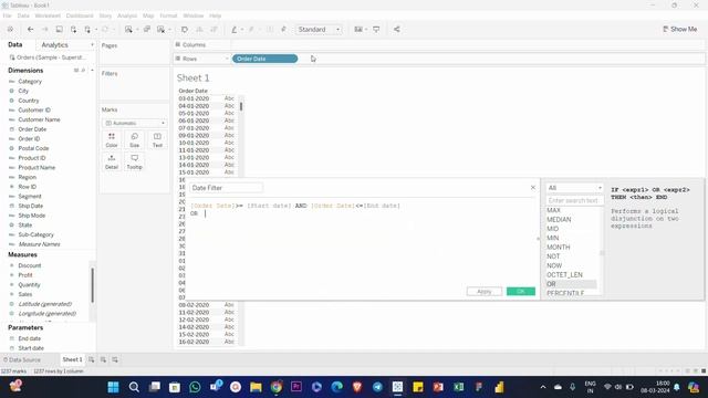 Date Function - Selected period and same period last year | Learn Tableau in Tamil | @erkinfohut смотреть онлайн