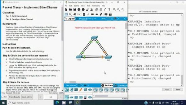 6.4.1 Packet Tracer - Implement Etherchannel