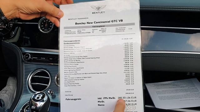 Brandnew Bentley Continental GTC V8