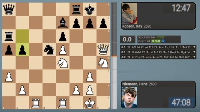 Ray Robson OBLITERATES Hans Niemann || US Chess Championship 2022 смотреть онлайн