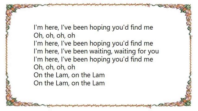 Kele Okereke - On the Lam Lyrics смотреть онлайн