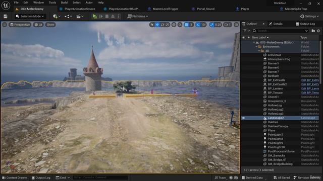 118. Redesign Of Level 3 With 3D Assets Part 1. Unreal Engine 5