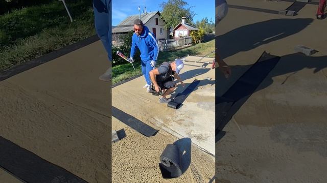 Баня 62м². Отсечная гидроизоляция под стены.