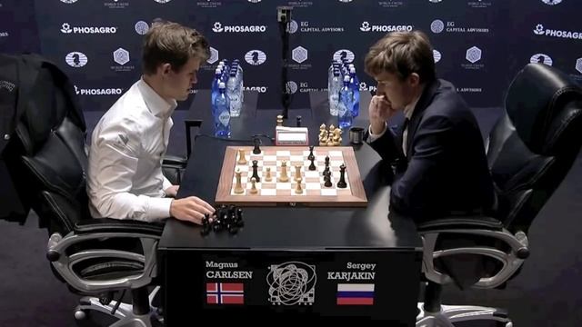 Magnus Carlsen Queen Sacrifice World Championship 2016 смотреть онлайн