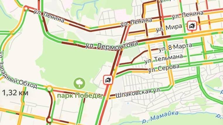 Пробки в Ставрополе сегодня достигли 10 баллов смотреть онлайн
