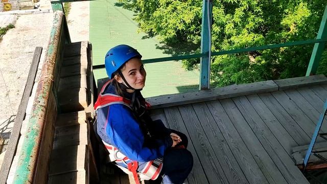 Навесная переправа с башни на башню