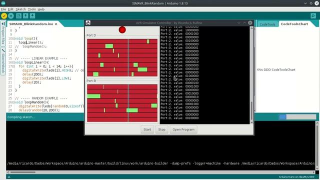 Arduino AVR Simulator v1 смотреть онлайн