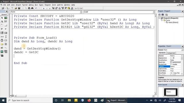 how to capture desktop window | Visual Basic Tutorial смотреть онлайн