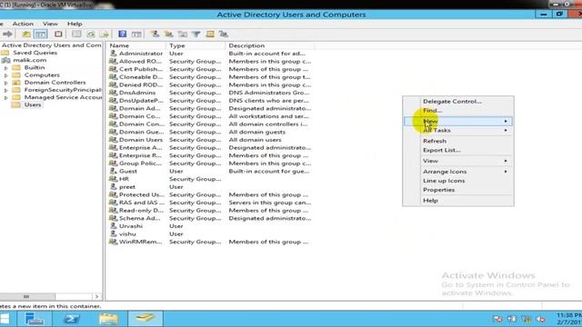How to Create Distribution Type Group in Window Server 2012 R2 смотреть онлайн