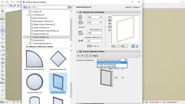 New Window Library Parts in ARCHICAD смотреть онлайн