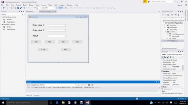 C# Windows Forms Application Tutorial with Example