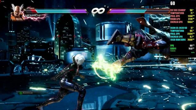 TEKKEN 7 | RX 580 2048SP 8GB | XEON-2630 V3 | 16GB RAM | 1080P | 60 FPS смотреть онлайн