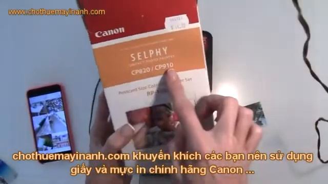 Video hướng dẫn sử dụng máy in ảnh Canon Selphy CP910 смотреть онлайн