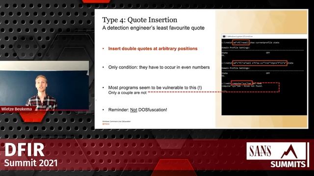 Exploring Windows Command-Line Obfuscation смотреть онлайн