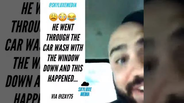 Guy Forgets To Roll His Window Up In Car Wash! смотреть онлайн