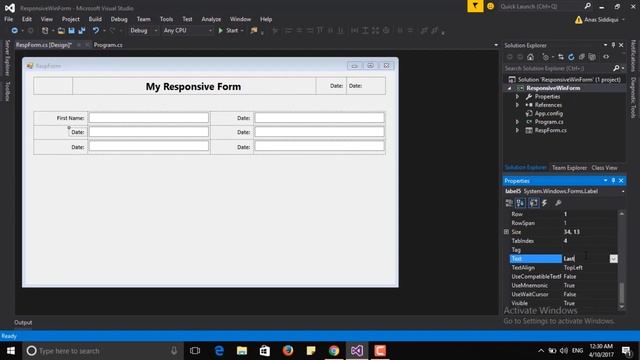 Responsive Application in Windows Form | By: Anas Siddiqui смотреть онлайн