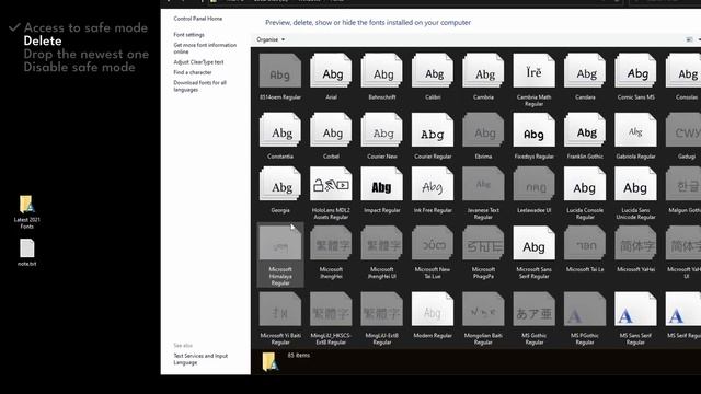 windows 10 font/icon rectangle problem (different fix method from 2022) смотреть онлайн
