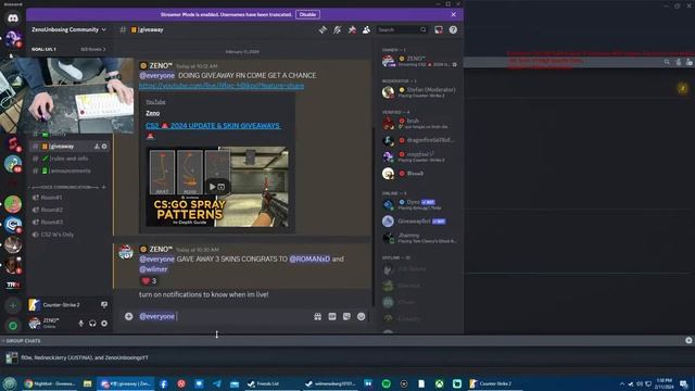 CS2 🚨 2024 UPDATE & SKIN GIVEAWAYS 🚨 смотреть онлайн