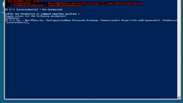 Exchange 2010 Management Remote PowerShell Demo смотреть онлайн