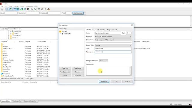 Upload, Delete, Rename File, Create Directory using FileZilla смотреть онлайн