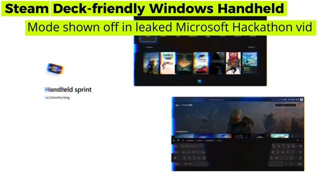 Steam Deck-friendly Windows Handheld Mode shown off in leaked Microsoft Hackathon vid смотреть онлайн