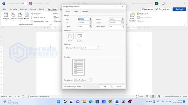 CARA MENGATUR BATAS MARGINS DI MICROSOFT WORD TERBARU II 2022 смотреть онлайн