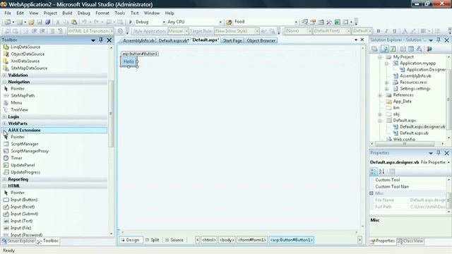 02 05 The Toolbox - Visual Studio смотреть онлайн