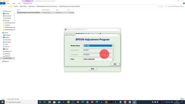 โปรแกรมเคลียร์ซับหมึกเต็ม EPSON Resetter Tools XP Series смотреть онлайн