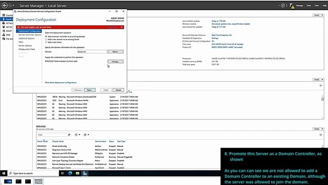 5. Installation and Configuration of Windows 2022, DC, DNS DHCP Server on VMware Workstation Pro 17 смотреть онлайн