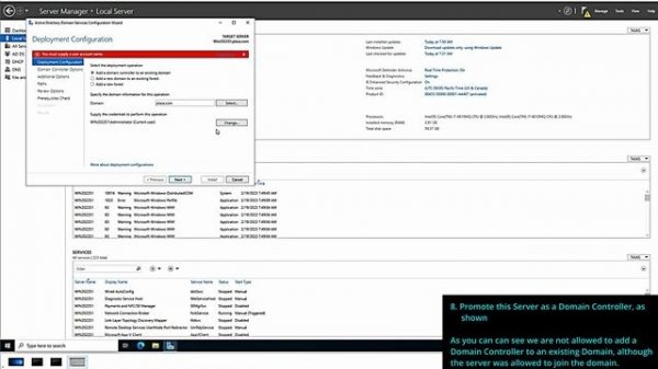5. Installation and Configuration of Windows 2022, DC, DNS DHCP Server on VMware Workstation Pro 17