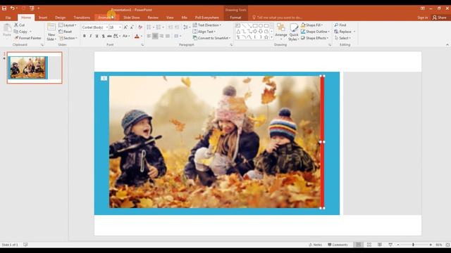 Sharpening the Blurred image using Wipe Animation Effect - Tutorial Powerpoint 2016 смотреть онлайн