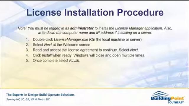 Installing the License Manager for Trimble Field Points смотреть онлайн