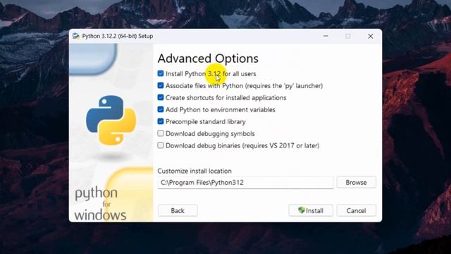 How to install Python 3.12.2 on Windows 10/11 смотреть онлайн