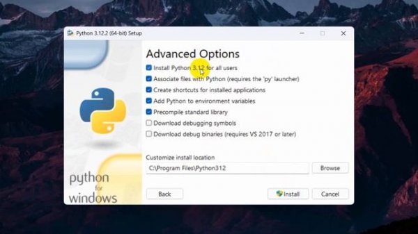 How to install Python 3.12.2 on Windows 10/11