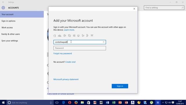 How To add Microsoft Account In Windows 10 смотреть онлайн